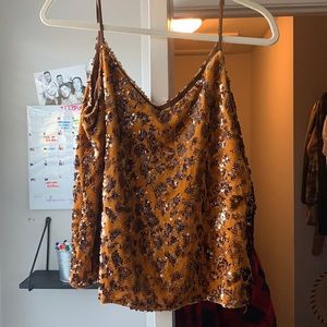 Ro & De Sequin Tank Top